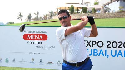Amine Joudar of Morocco hit 16 greens in regulation and was lying tied second. Courtesy Mena Golf Tour