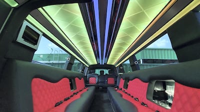 The limo can be rented for Dh800 an hour