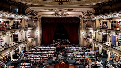 View of the "El Ateneo Grand Splendid" bookstore. AFP