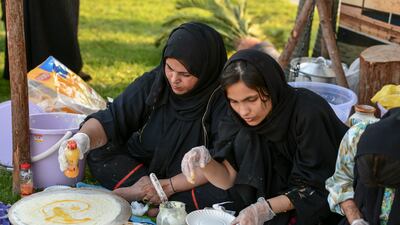 Visitors could also quite literally sample a taste of Emirati tradition at the cooking stall