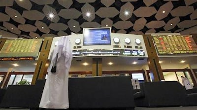 The Dubai Financial Market General Index was the worst performing index globally yesterday, falling 7 per cent. Ali Haider / EPA