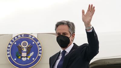 US Secretary of State Antony Blinken arrives in Nadi, Fiji, for a meeting with leaders of Pacific nations. Photo: AFP