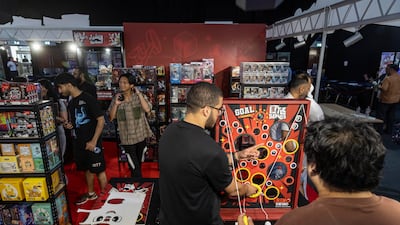Booths also offer games and chances to win prizes