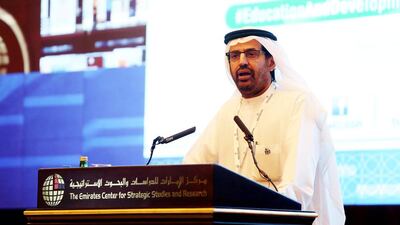 Dr Ali Al Nuaimi , director general of Adec, says the UAE ‘needs to upgrade the level of our graduates’. Pawan Singh / The National