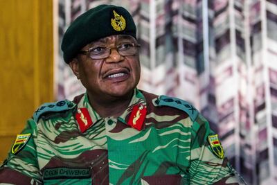 Zimbabwean army general Constantino Chiwenga Commander of the Zimbabwe Defence Forces. Jekesai Njikizana / AFP Photo / file