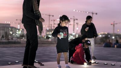 Work continues into dusk