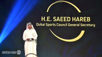 Dubai Sports Council General Secretary H.E. Saeed Hareb during the launch of the 2016 Dubai Tour. Courtesy: Dubai Sports Council