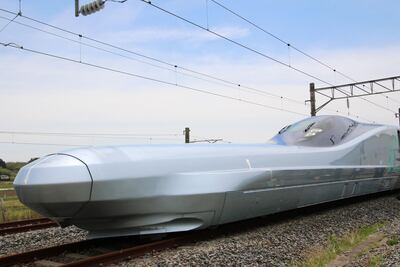 Japan's next Shinkansen bullet train is set to whisk travellers at top speed towards Takeo Onsen. AFP