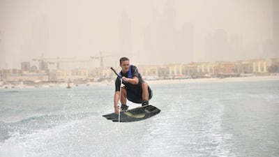 Dubai resident Francois de Klerk, 38, who bought a boat in 2011 to go wakeboarding every weekend, now saves 40 per cent of his monthly income - with a third of that money invested with robo-advisory Sarwa. Photo credit: Francois de Klerk