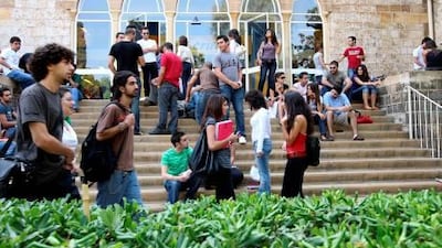 The American University of Beirut was established as an alternative to Christian evangelism, which was antithetical to Islamic culture. Joseph Barrak / AFP