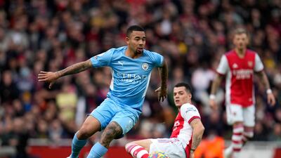 Gabriel Jesus - 6: Headed early chance wide from inswinging De Bruyne cross but little else of impact. A rare day when City’s service suplly line to attackers was poor. AP