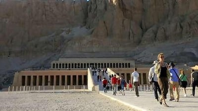 Tourist numbers to sites such as the temple of Queen Hapshepsut in Luxor have increased following improved security in the wake of the Sharm el-Sheikh bombings in 2005.
