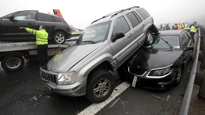 Business travellers are more likely to be involved in car accidents than terror attacks, according to a survey. Denis Balibouse / Reuters
