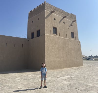 Fox at Al Jahili Fort in Al Ain, which has a big outdoor space for children to run around. Gemma White for The National