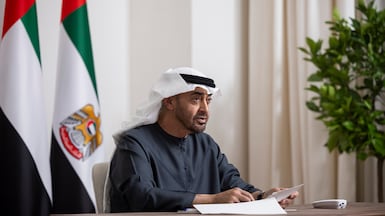 President Sheikh Mohamed has continued to receive international backing since Iran launched its air offensive on the Emirates. Photo: UAE Presidential Court
