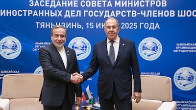 Foreign Minister Abbas Araghchi met Russian counterpart Sergey Lavrov in Tianjin. EPA