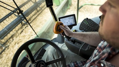 Precision farming is expected to grow at an estimated compounded annual growth rate of 13.4% from 2013 to 2018. Brendan Smialowski / AFP