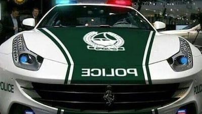 The images released by Dubai Police this morning reveal the Ferrari FF, which has a V12 engine, making it go from 0 to 100kph in 3.7 seconds.