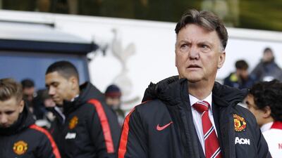 Louis van Gaal led Manchester United over Yeovil Town 2-0 in the FA Cup third round. Ian Kington / AFP