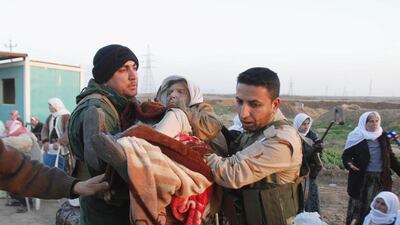 Those freed – some in wheelchairs, others leaning on walking sticks – looked tired and distraught as they waited to give blood samples. Ako Rasheed/Reuters