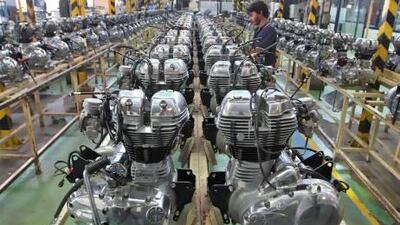 A worker assembles an engine inside the Royal Enfield motorcycle factory in the southern Indian city of Chennai. Babu / Reuters