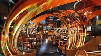 The interiors of SushiSamba Las Vegas. Courtesy Sushi Samba