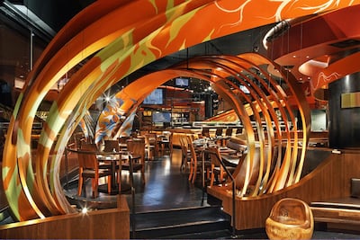 The interiors of SushiSamba Las Vegas. Courtesy Sushi Samba