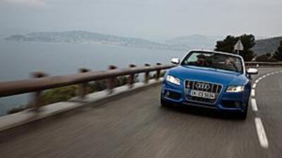 Even in the rain, the winding roads of the super wealthy principality of Monaco are a joy to drive in the new Audi A5 Cabriolet. But thankfully, the top goes up in 15 seconds when you want it to.