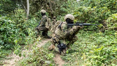 Ghanaian special forces take part in US-led counter-terrorism training in the Ivory Coast. AP