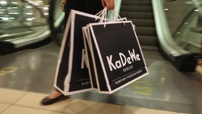 A shopper at KaDeWe, which has become a major tourist destination in the German capital. Getty Images