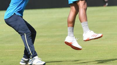 Beuran Hendricks and Janneman Malan of South Africa during training. Getty