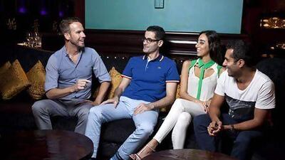 Left to right, the Restronaut founding foursome consists of Leith Matthews, Baher Hakim, Tala Soubra and Ghazwan Hamdan. Antonie Robertson / The National