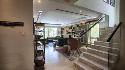 The villa has two storeys and four bedrooms. Ruel Pableo for The National