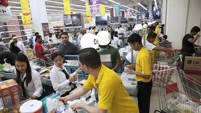 The Deerfields community mall in Abu Dhabi has Carrefour as anchor tenant. Silvia Razgova / The National