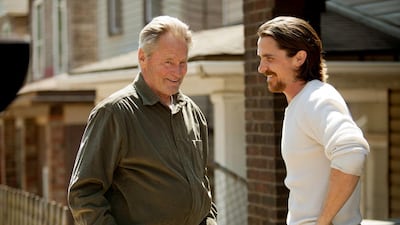 Sam Shepard, left, and Christian Bale in a scene from Out of the Furnace. Courtesy Relativity Media / AP Photo