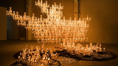 The artworks in the exhibition are monumental in size. Antonie Robertson / The National