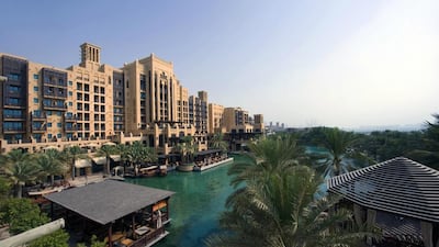 The waterways have been a drawcard for tourists for 10 years at the Mina A’Salam hotel, Madinat Jumeirah in Dubai. Courtesy Jumeirah