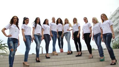 Some of the contestants at the European Beauty Championship event in Croatia in May 2014. Courtesy: seven86
