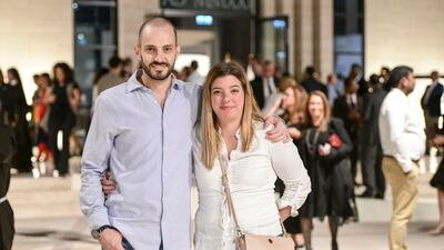 It was a unique moment for Roland Gabriel and his wife to watch Pope Francis lead the prayers at the Cathedral of Our Lady of Arabia in Bahrain. Khushnum Bhandari / The National