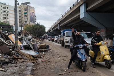 Residents return to Dahieh, southern Beirut after Israel and Hezbollah agreed to a ceasefire. Matt Kynaston for The National