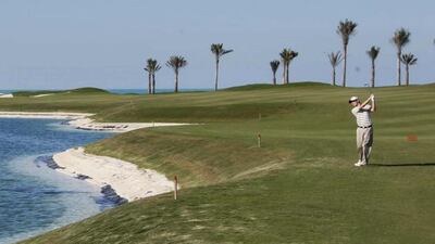 Saadiyat Beach Golf Club in Abu Dhabi. Stephen Lock / The National