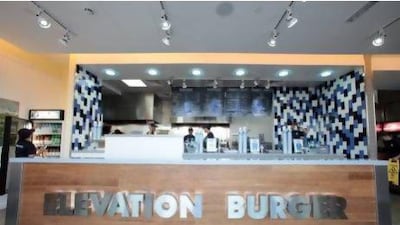 Elevation Burger on Sheikh Zayed Road in Dubai. Jeffrey E Biteng / The National