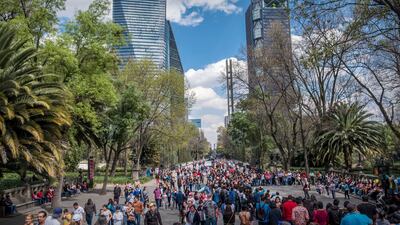 Crowds on Chapultepec Avenue in Mexico City. Mexico was voted the world's number one destination for expatriates to live and work, according to the InterNations Expat Insider 2022 survey. Getty