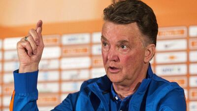 Louis van Gaal will guide the Netherlands at the 2014 World Cup and then take over as Manchester United manager. Michael Kooren / Reuters