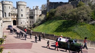 When planning his funeral, the Duke of Edinburgh requested that his final journey be in his beloved converted electric green Land Rover. Getty Images