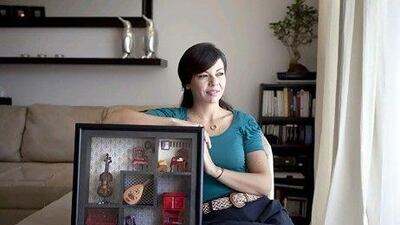 Sherine Mankouche uses her spare time to make assemblies of miniature musical instruments and household items. Silvia Razgova / The National