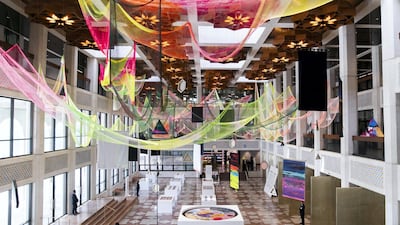 Najat Makki’s show: Luminescence. The Emirati artist’s debut solo exhibition highlights her experimental approach, as well as geographical and historical influences. Reem Mohammed / The National