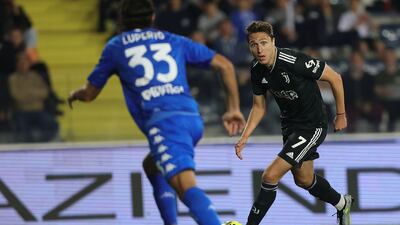 Federico Chiesa of Juventus in action. Getty