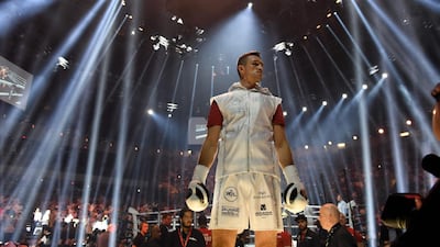 British boxer Callum Smith is seen during the World Boxing Super Series Super-Middleweight Final at the king Abdullah Sports City in the Saudi coastal Red Sea city of Jeddah in Saudi Arabia. AFP