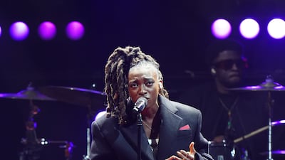 Little Simz performs at the event. PA Media